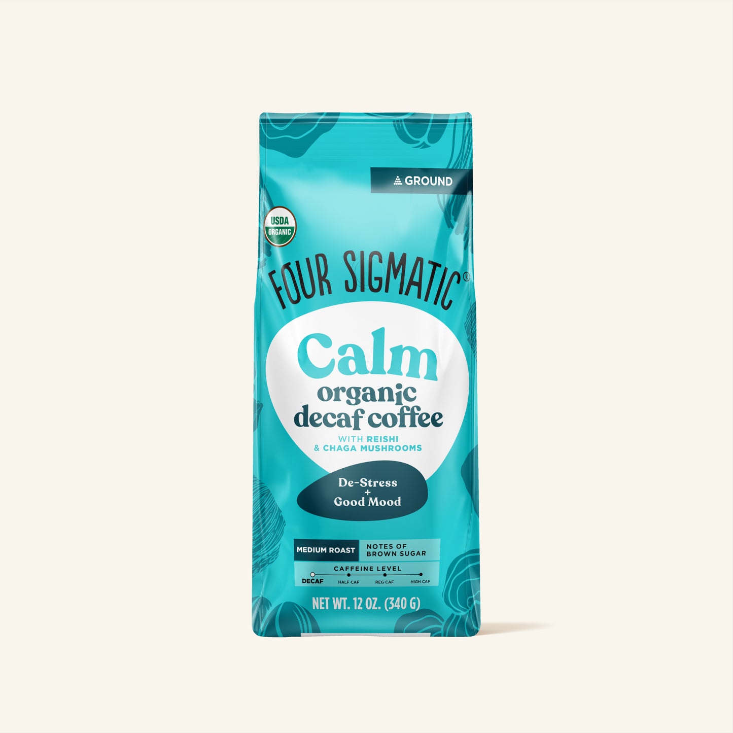 Calm Decaf Ground Coffee Bag