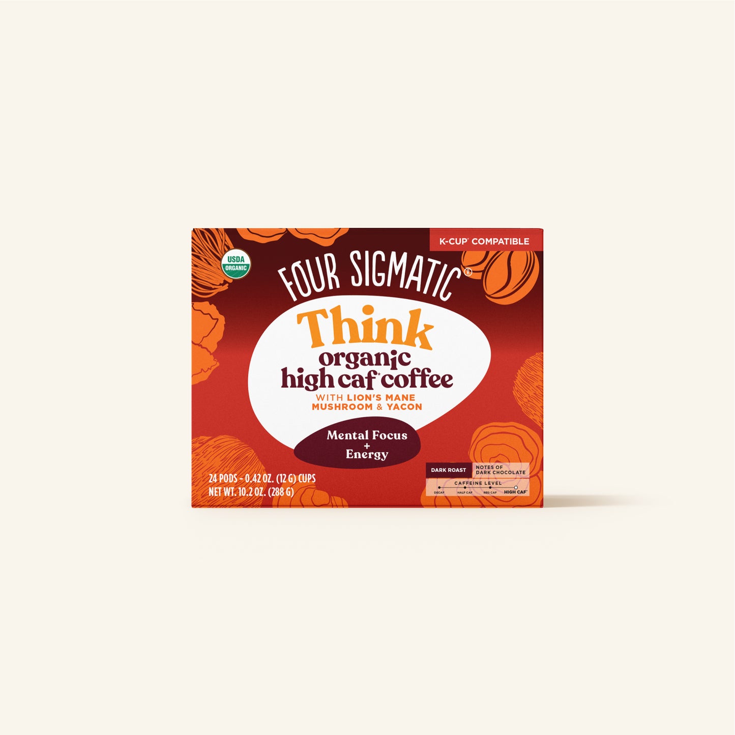 Think High Caf Coffee Pods Box- 24 count