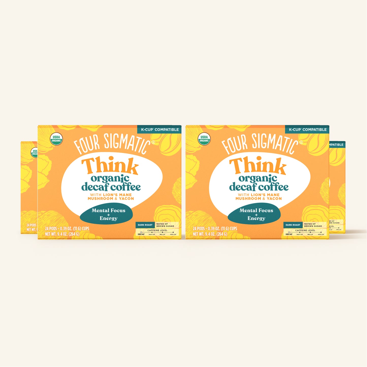 Think Decaf Coffee Pods Box- 24 count
