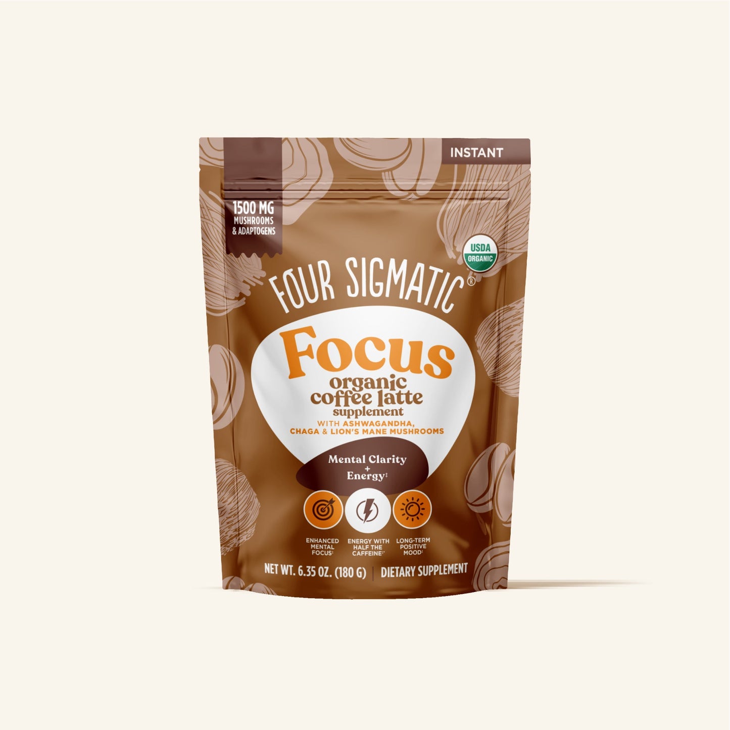 Focus Organic Coffee Latte 1-Pack